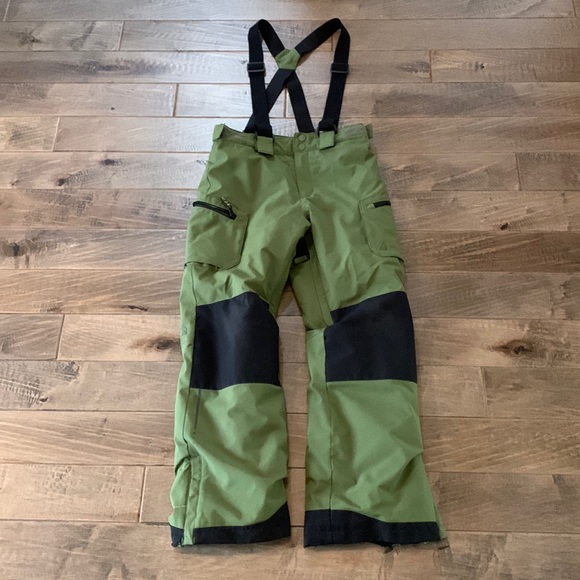 Boys green Ripzone snow pants. Size large - Picture 1 of 8
